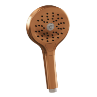 Douchekraanset Brauer Copper Carving Opbouw Met Glijstang En Ronde Handdouche Geborsteld Koper